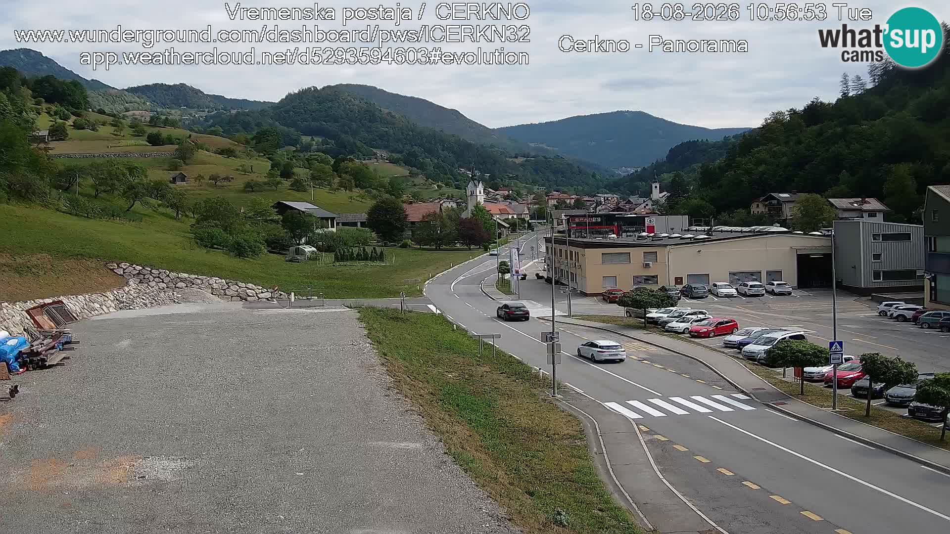Cerkno Stadteingang Live-Webcam