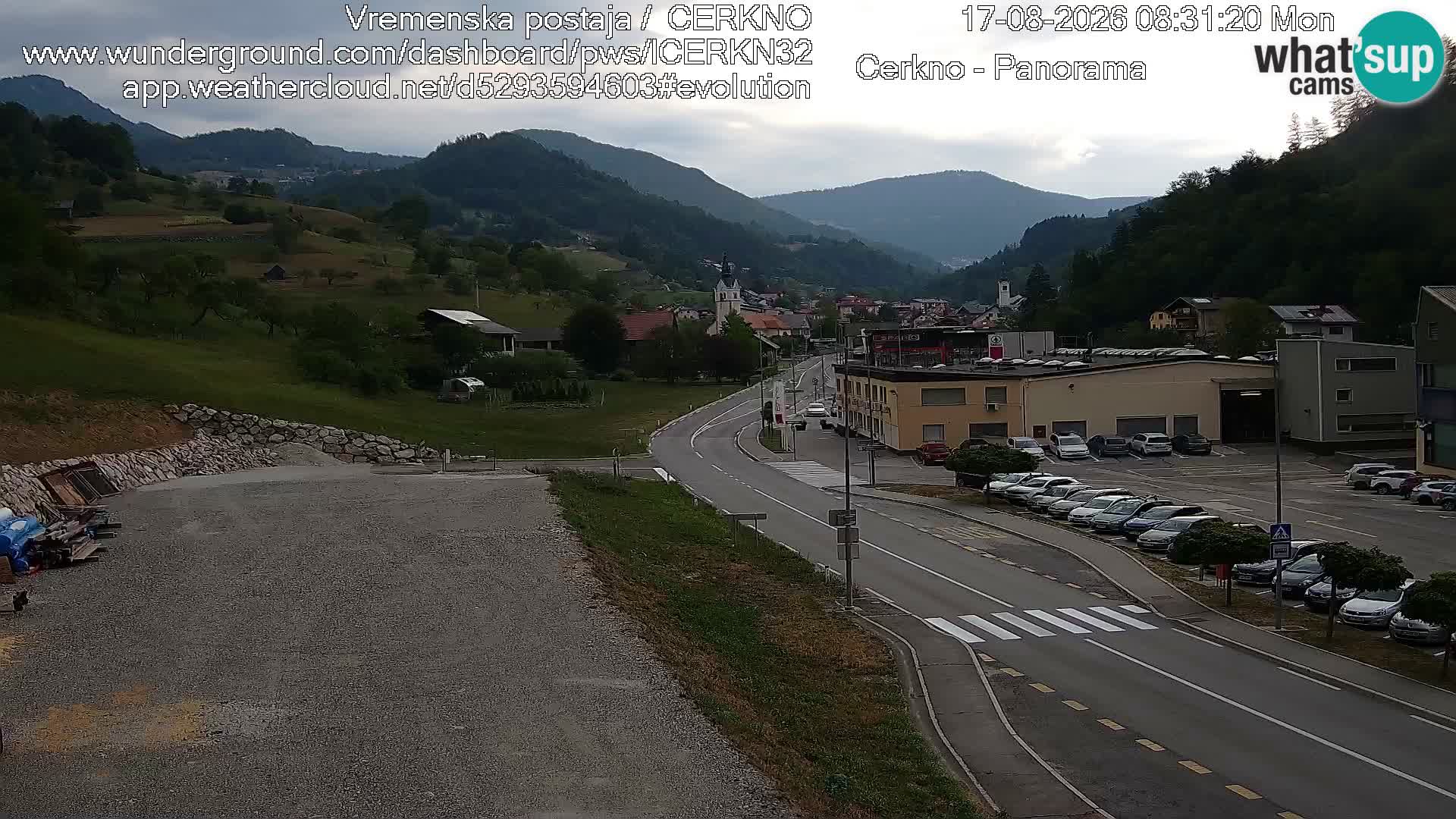 Cerkno ulaz u grad – Kamera uživo