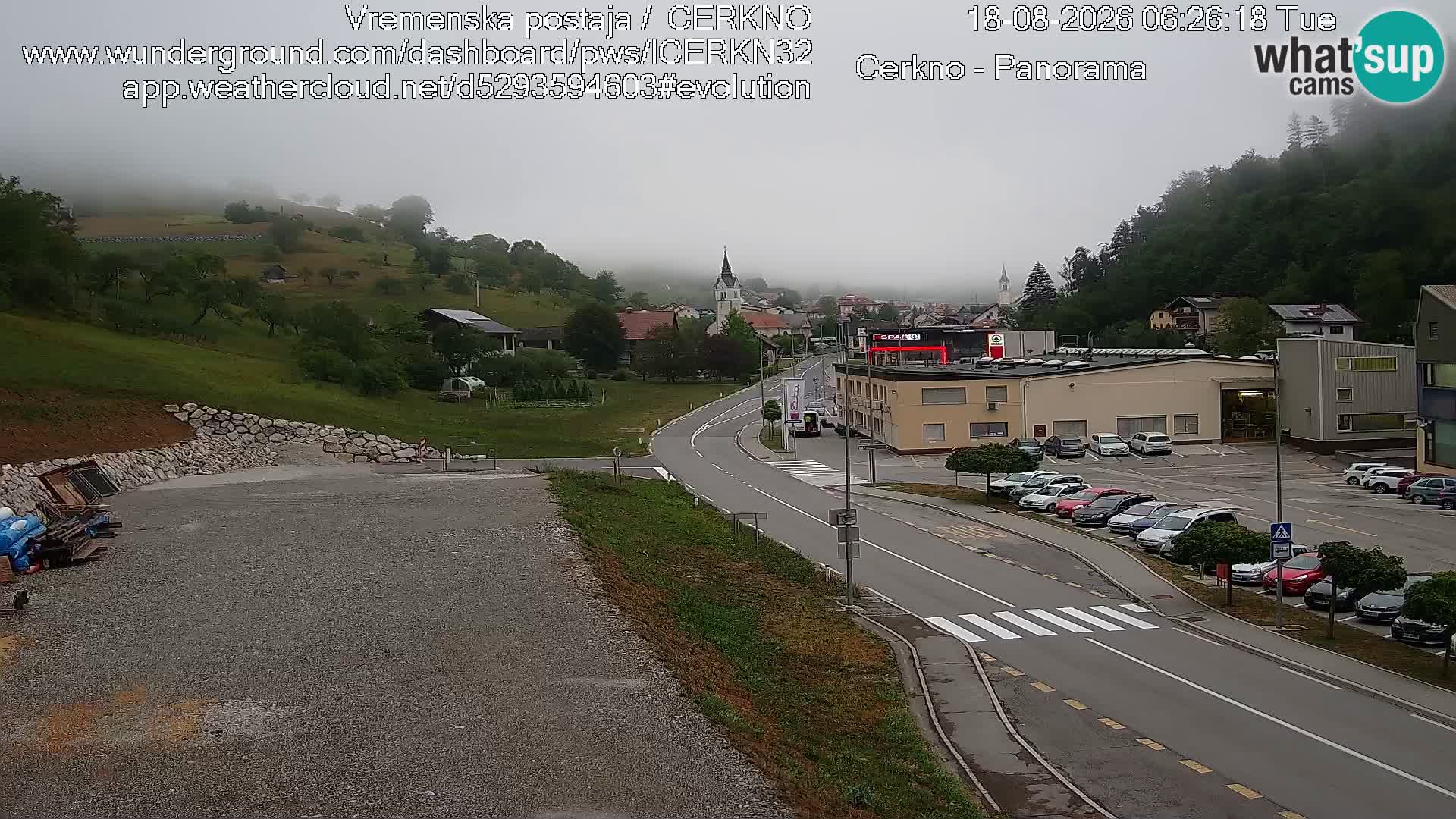 Cerkno ulaz u grad – Kamera uživo