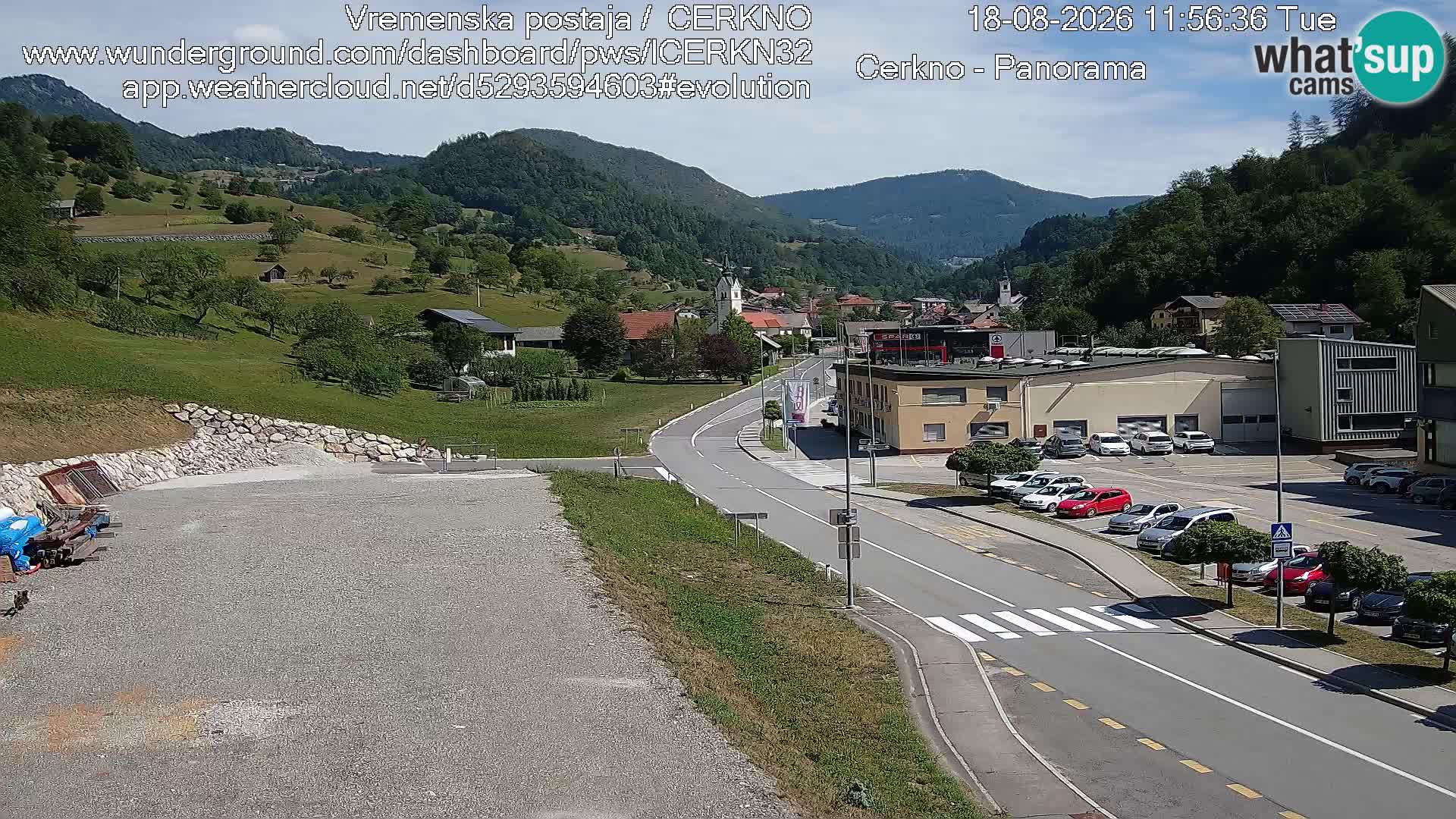 Webcam Ingresso Città di Cerkno
