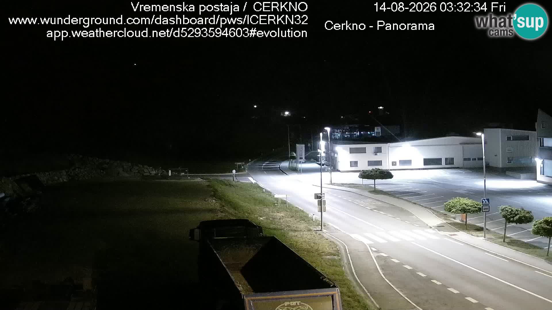 Webcam en direct – Entrée de la ville de Cerkno