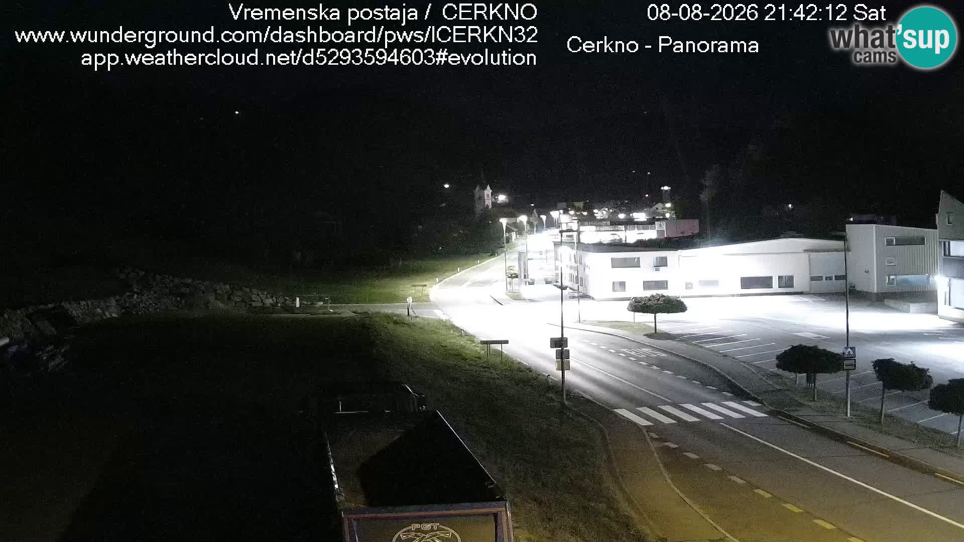 Webcam en direct – Entrée de la ville de Cerkno
