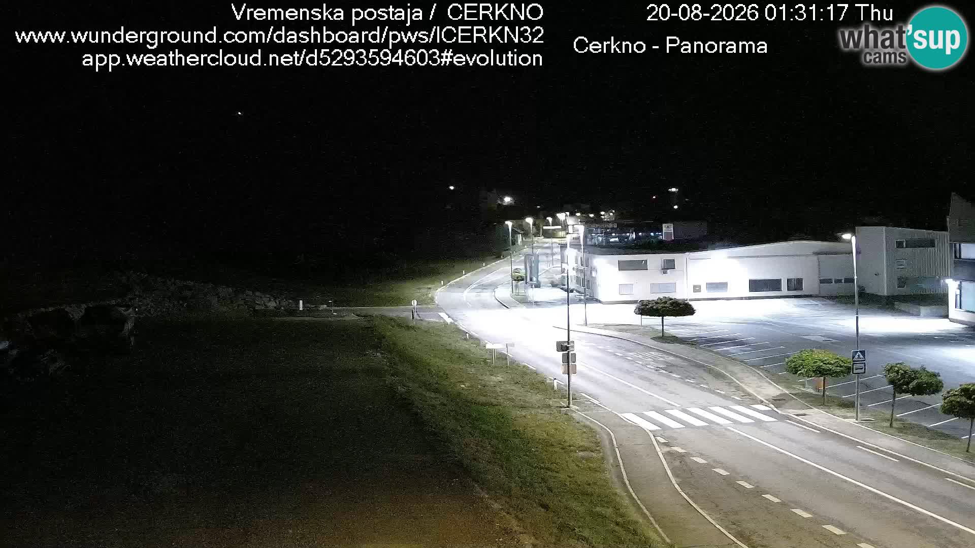 Webcam en direct – Entrée de la ville de Cerkno