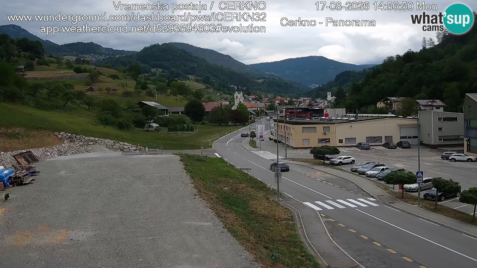 Cerkno Stadteingang Live-Webcam