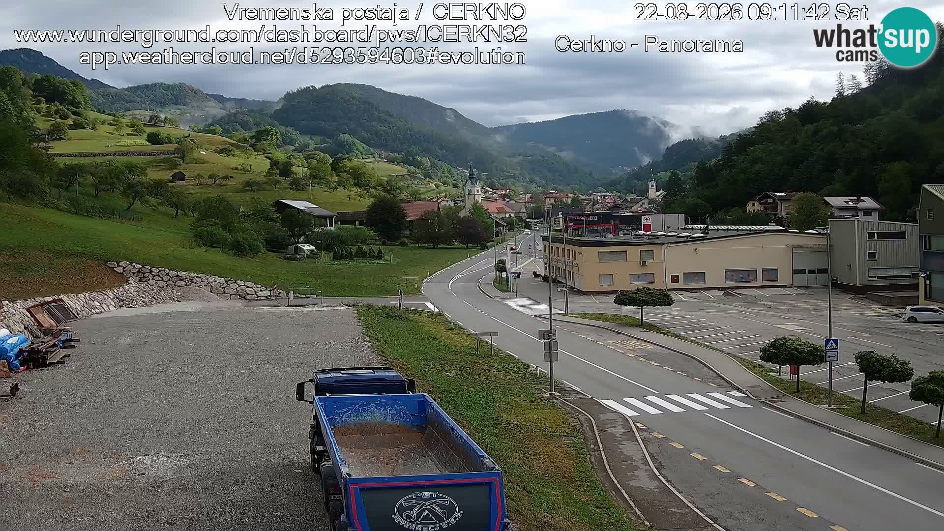 Cerkno ulaz u grad – Kamera uživo
