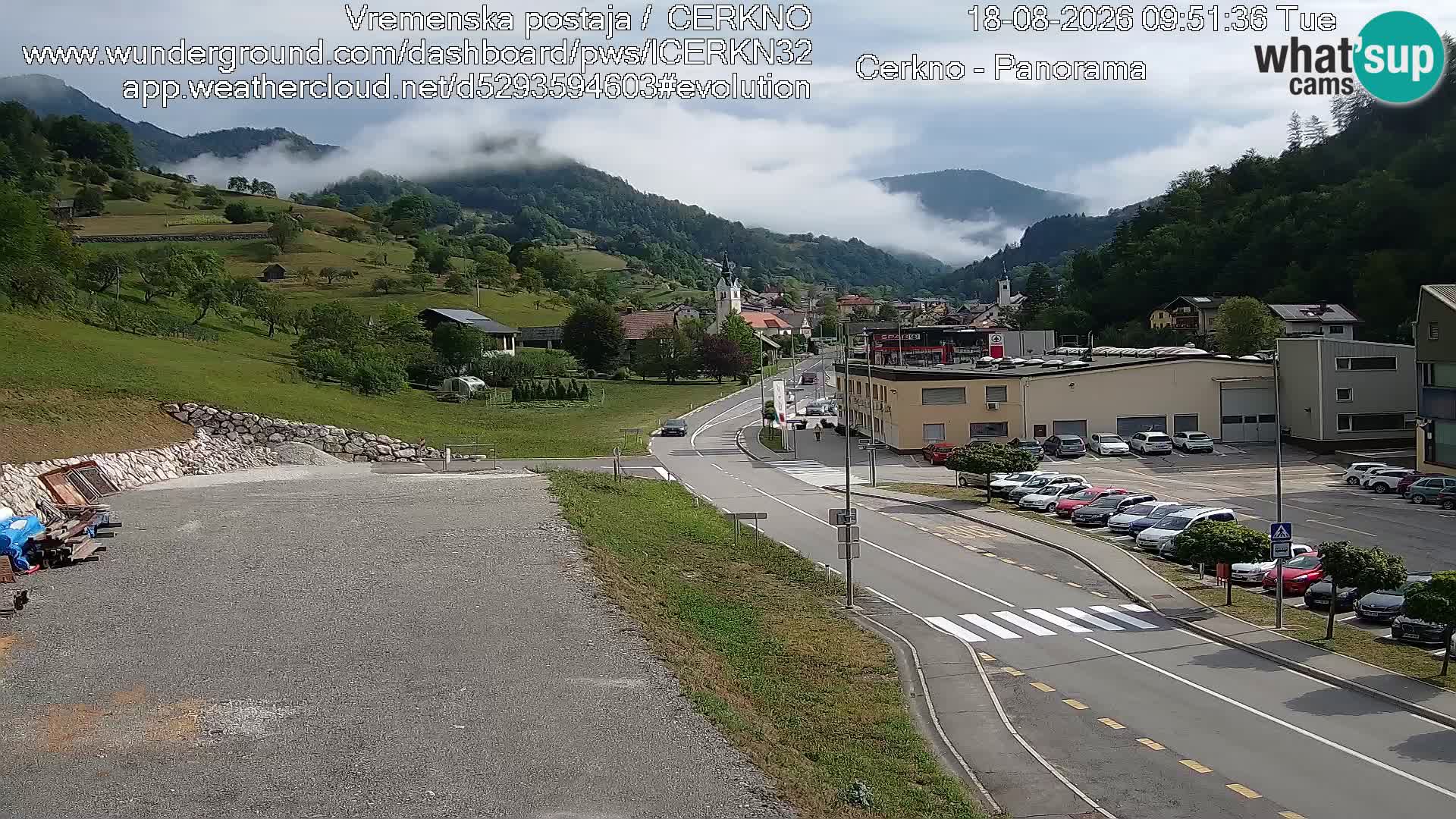 Cerkno Stadteingang Live-Webcam
