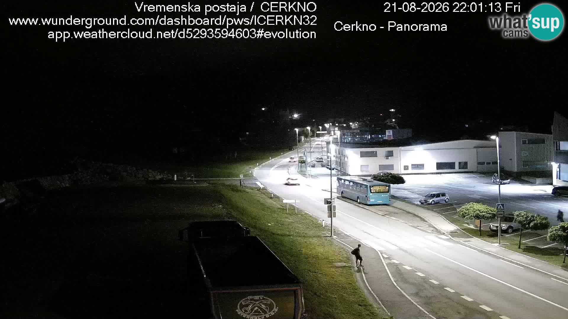 Cerkno city entrance Live Webcam