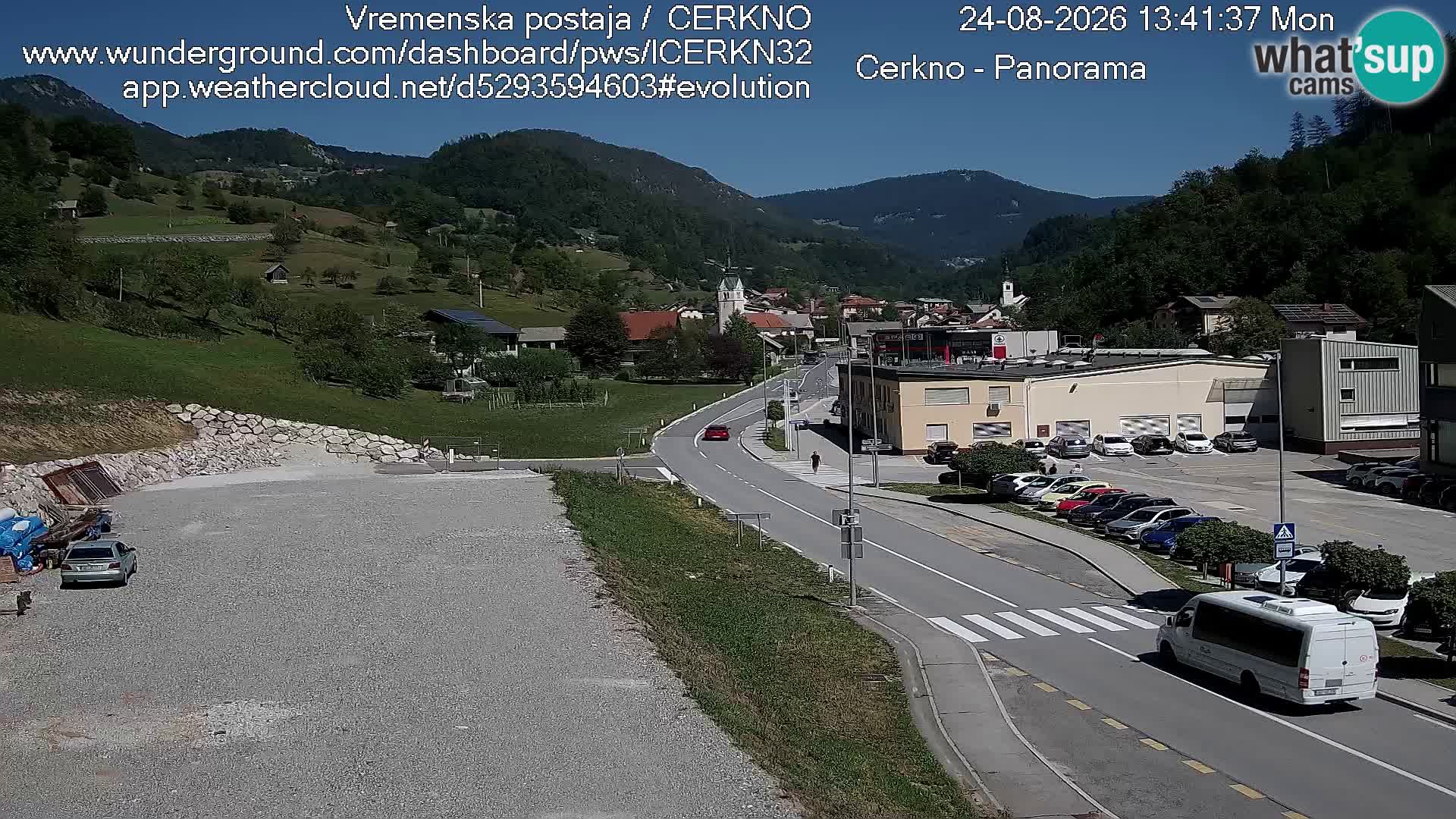Cerkno ulaz u grad – Kamera uživo