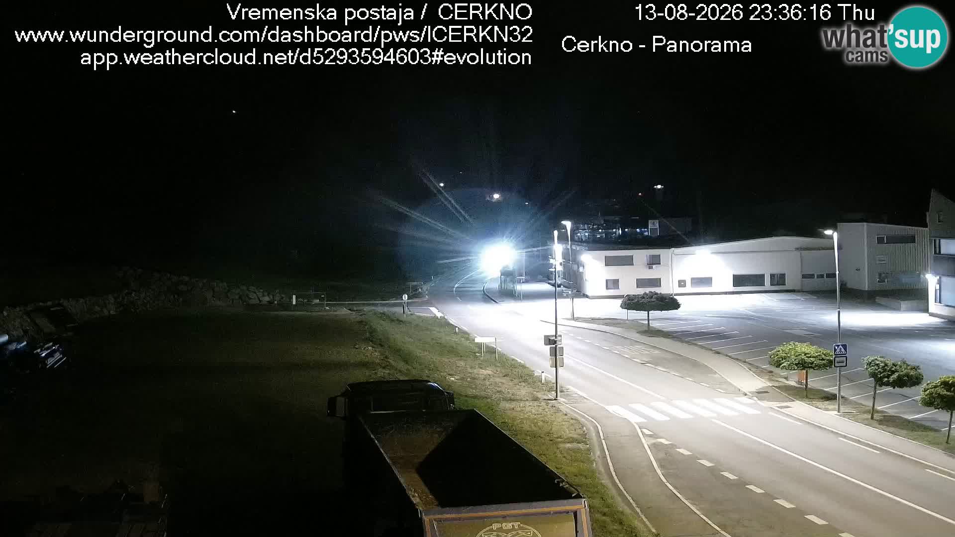 Cerkno city entrance Live Webcam