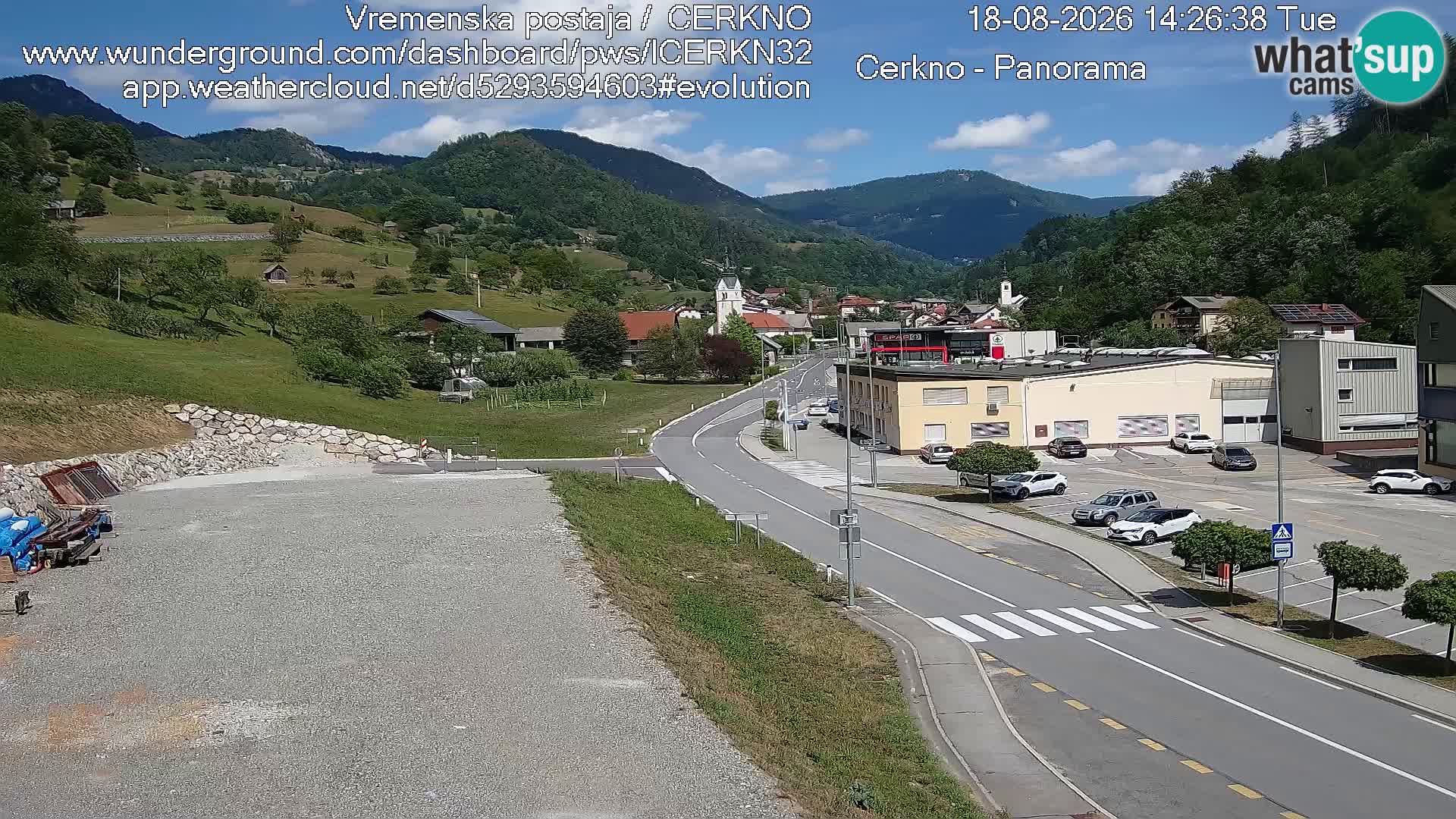 Cerkno ulaz u grad – Kamera uživo
