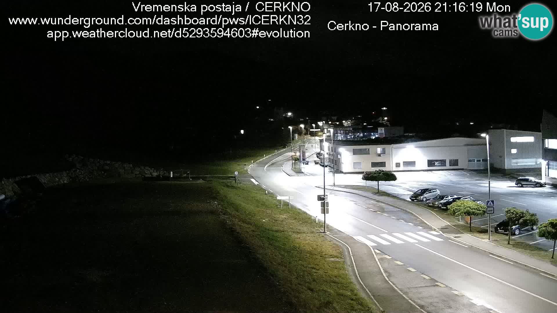 Webcam en direct – Entrée de la ville de Cerkno