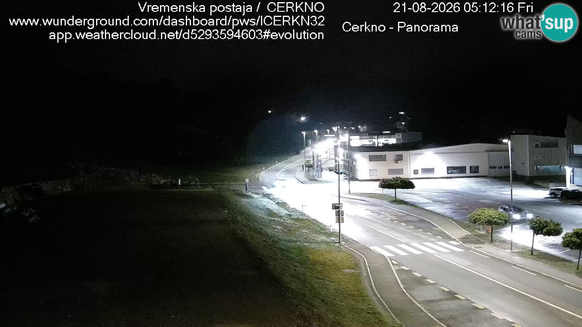 Cerkno city entrance Live Webcam