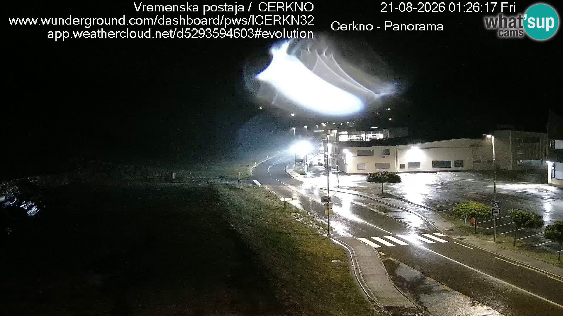 Webcam en direct – Entrée de la ville de Cerkno