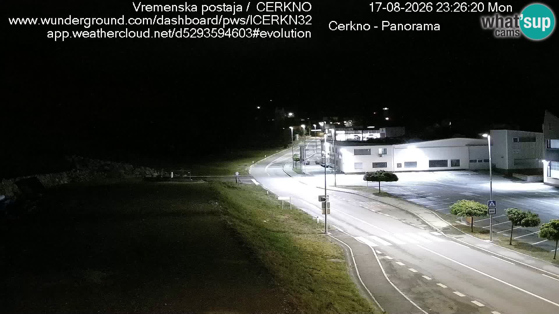Cerkno entrada a la ciudad Webcam en vivo