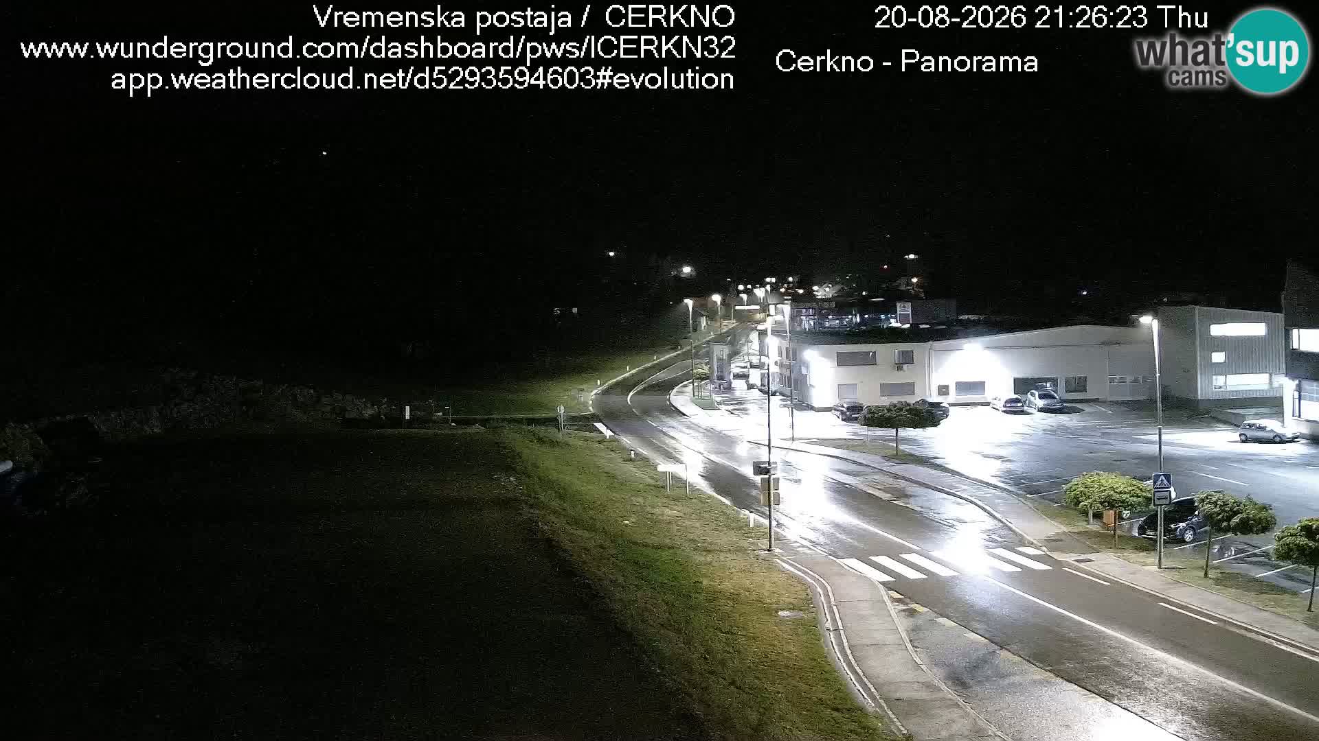 Cerkno entrada a la ciudad Webcam en vivo