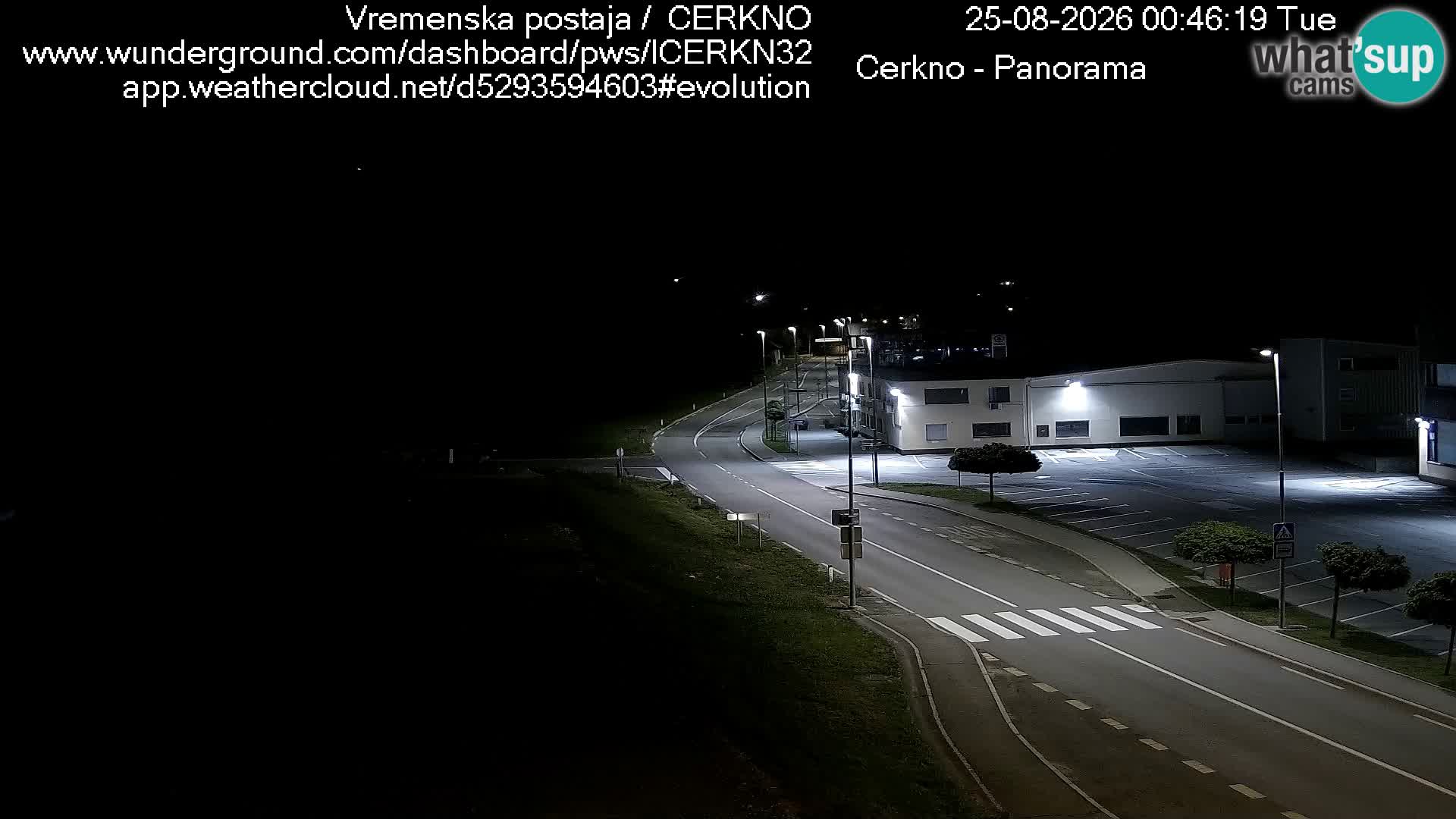 Cerkno city entrance Live Webcam