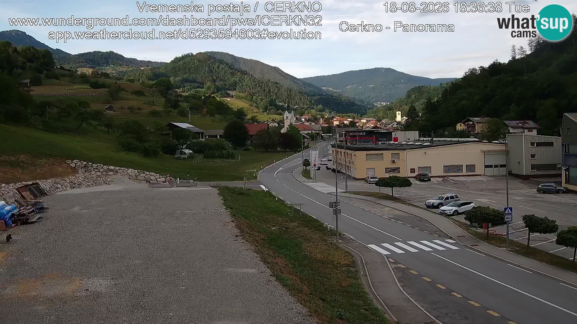 Cerkno Stadteingang Live-Webcam