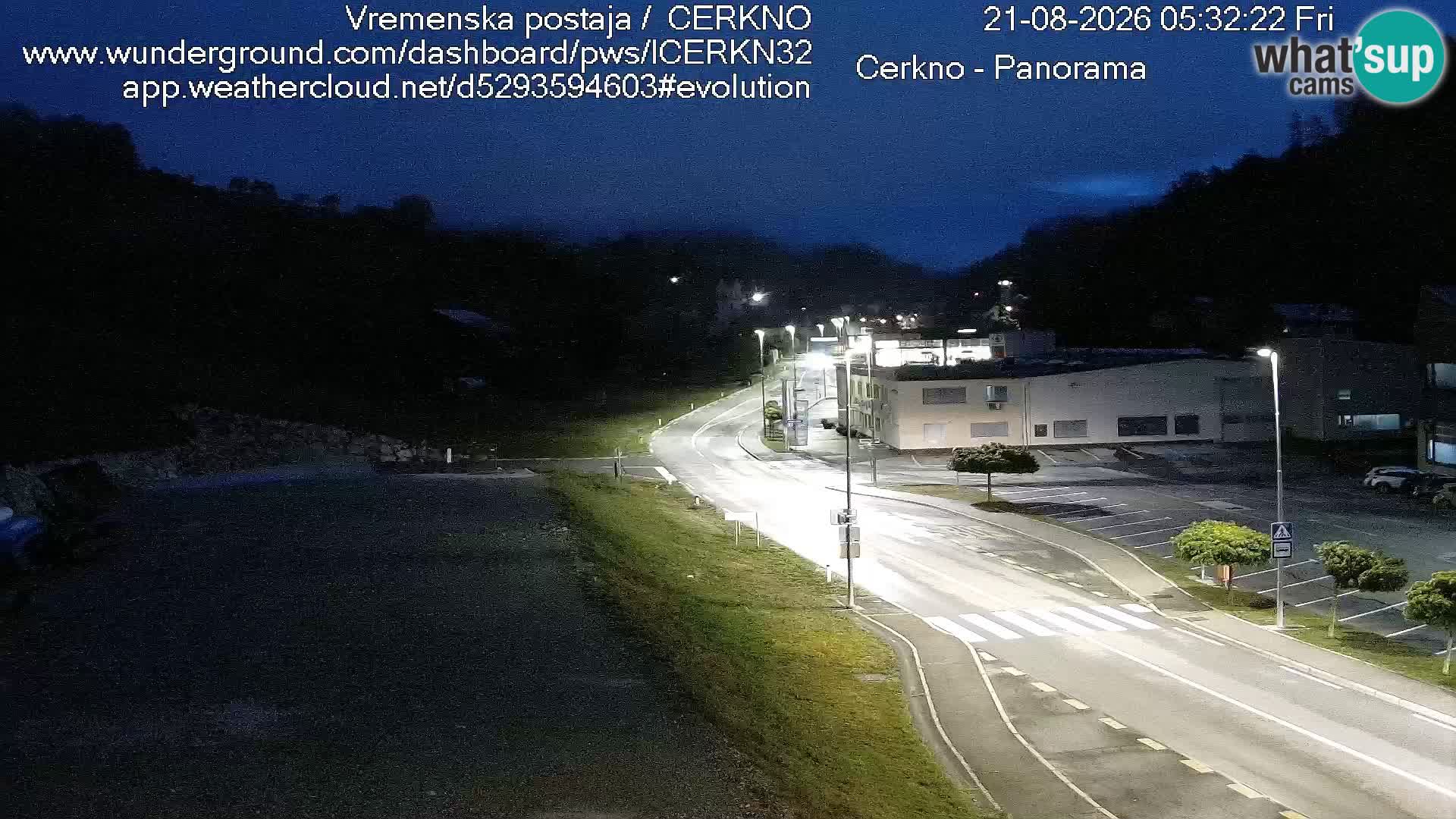 Cerkno city entrance Live Webcam