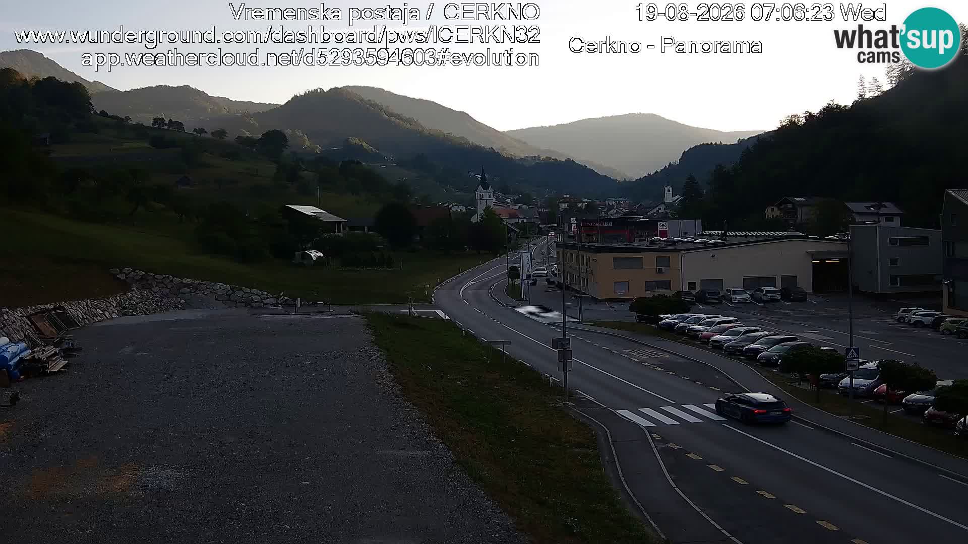Cerkno Stadteingang Live-Webcam