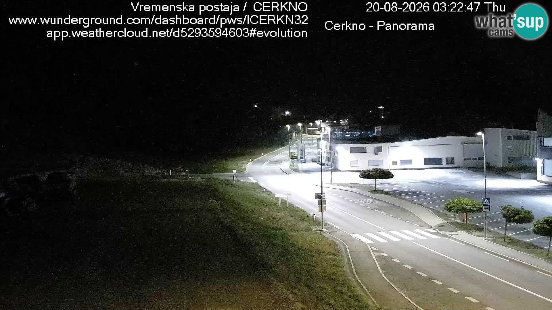 Cerkno city entrance Live Webcam