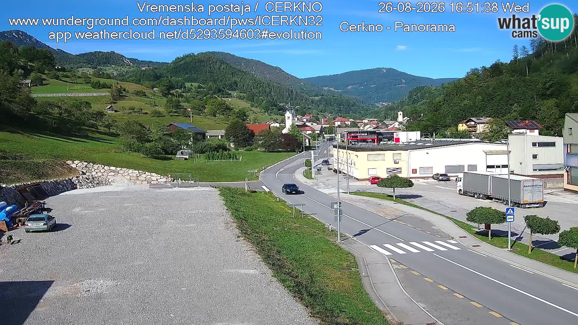 Cerkno Stadteingang Live-Webcam