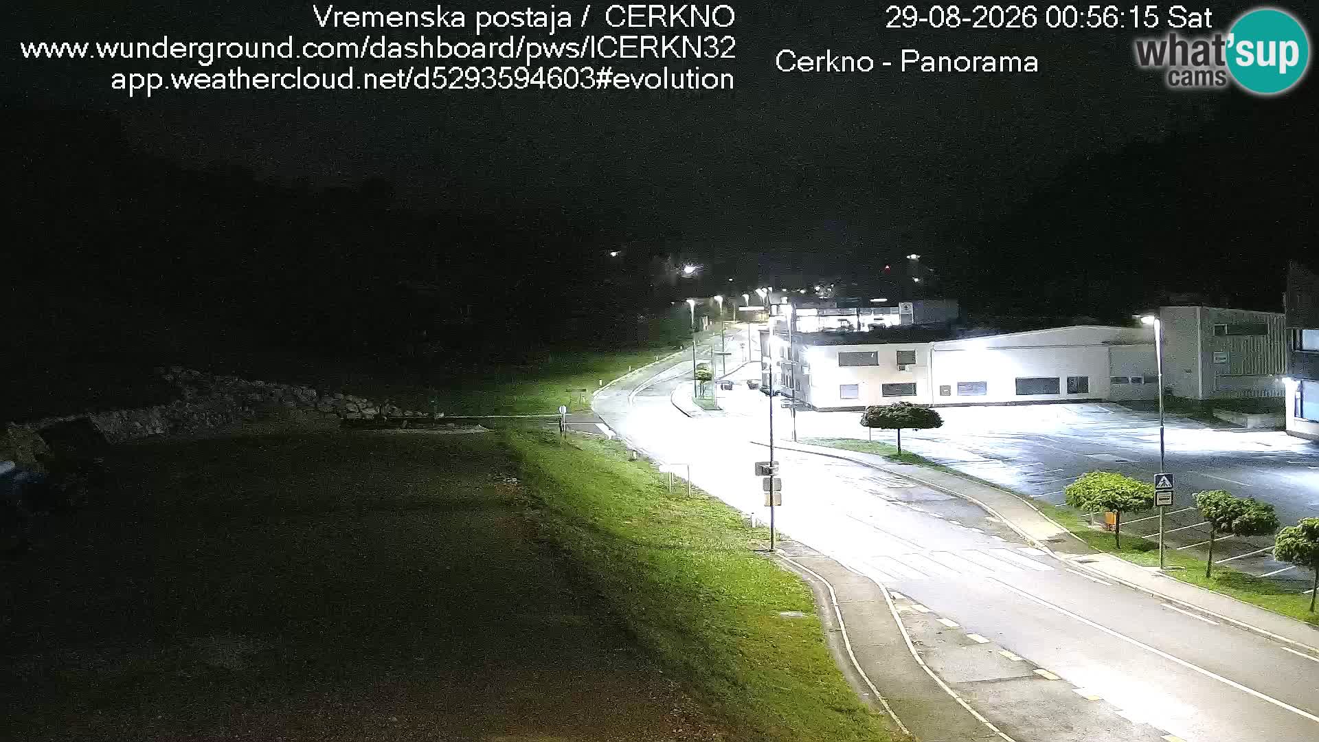 Webcam en direct – Entrée de la ville de Cerkno