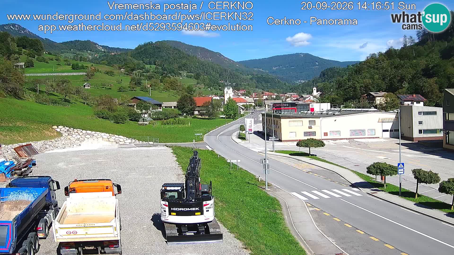Cerkno ulaz u grad – Kamera uživo