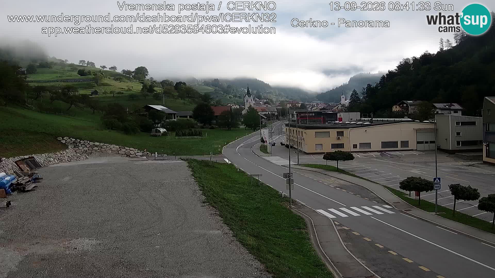 Webcam Ingresso Città di Cerkno