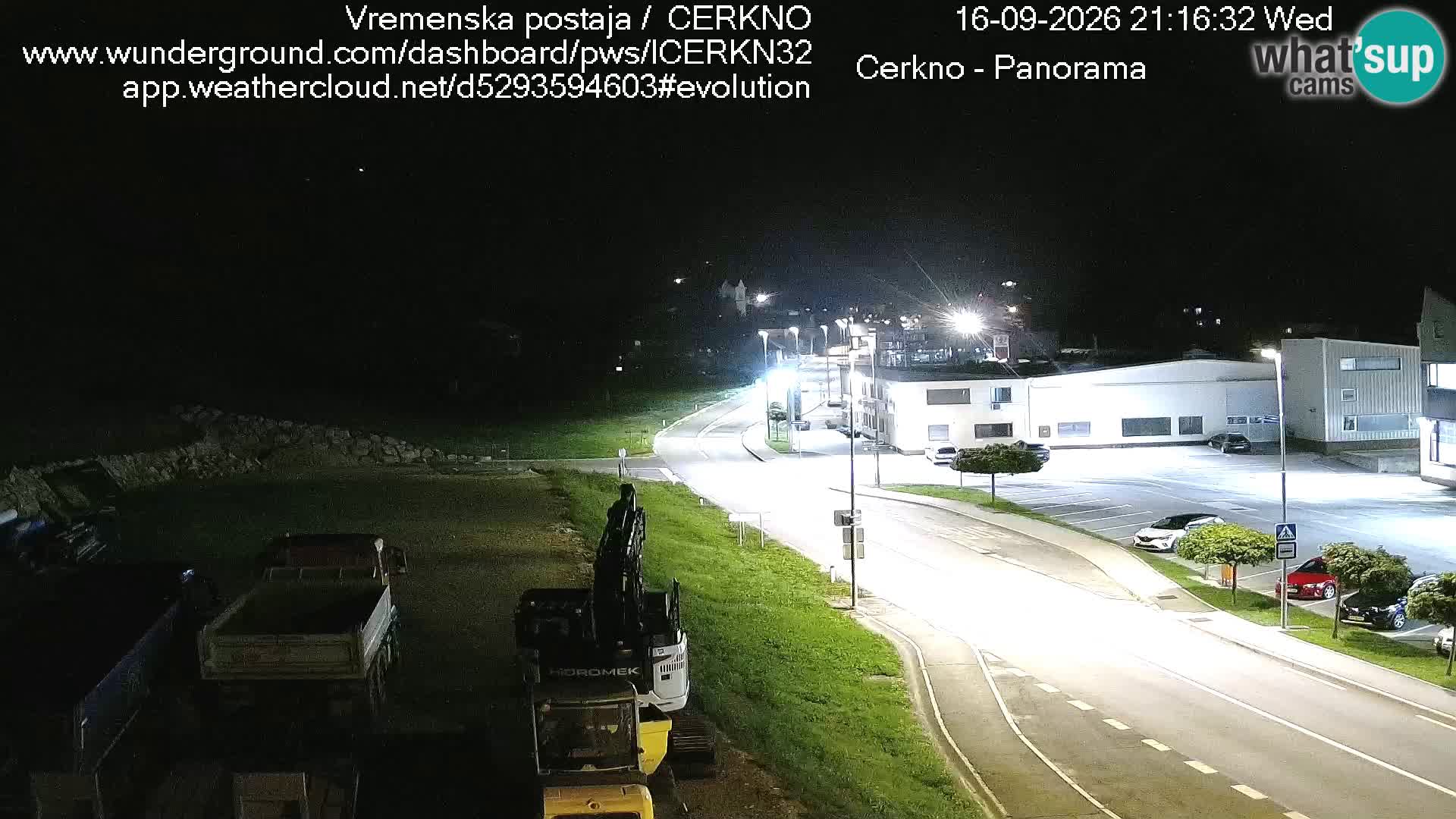 Cerkno city entrance Live Webcam