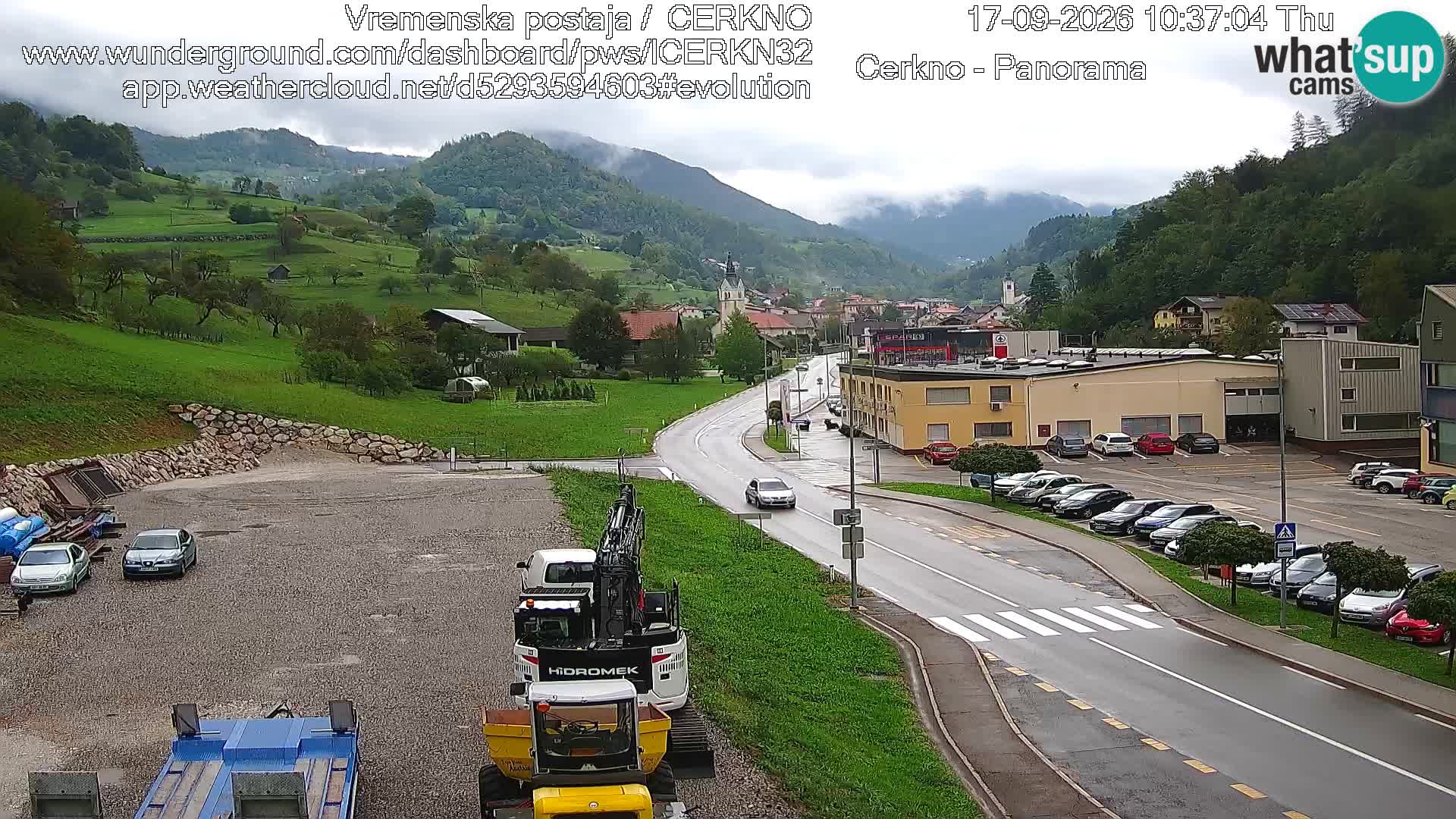 Cerkno ulaz u grad – Kamera uživo
