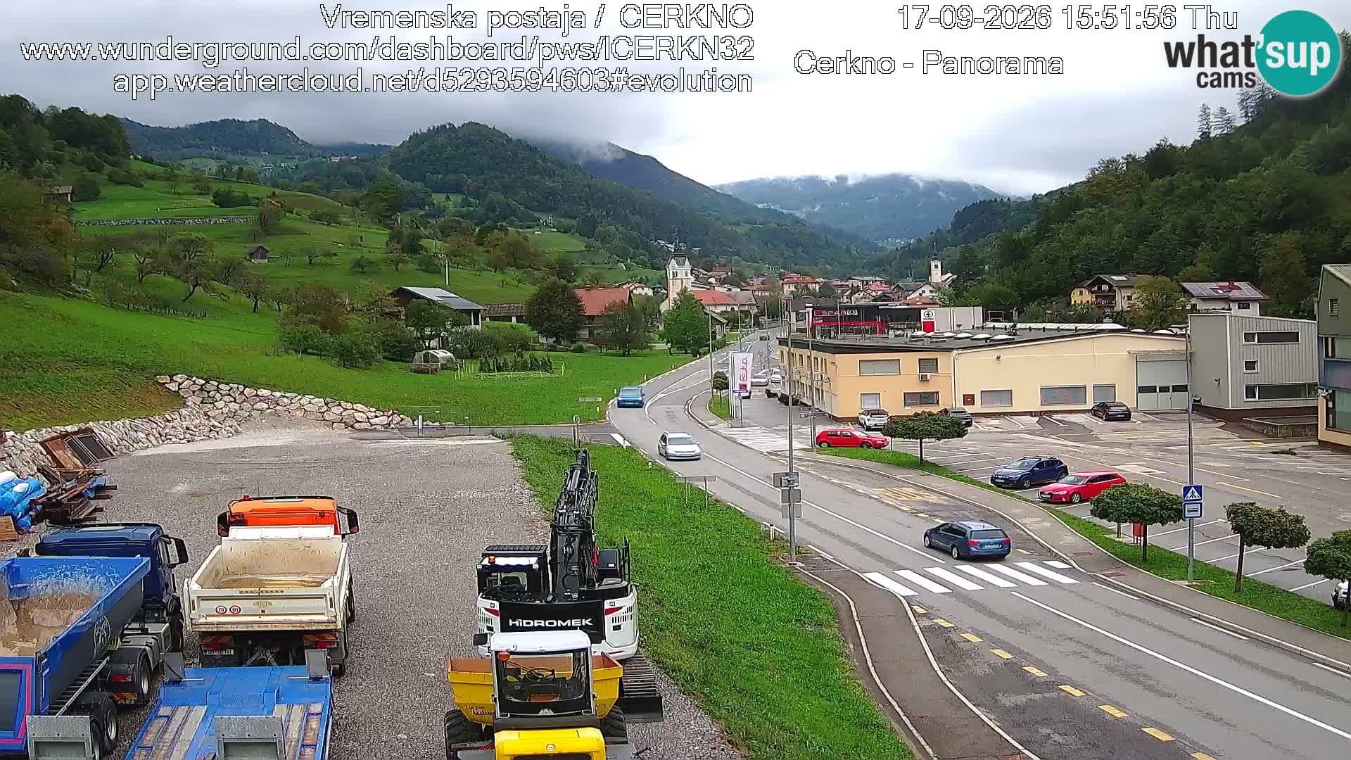 Cerkno ulaz u grad – Kamera uživo