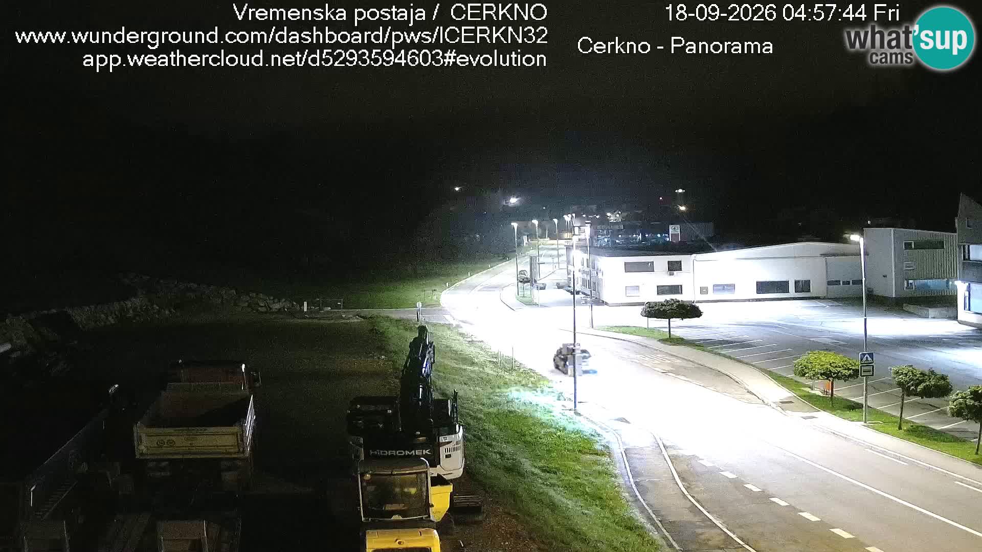 Cerkno city entrance Live Webcam
