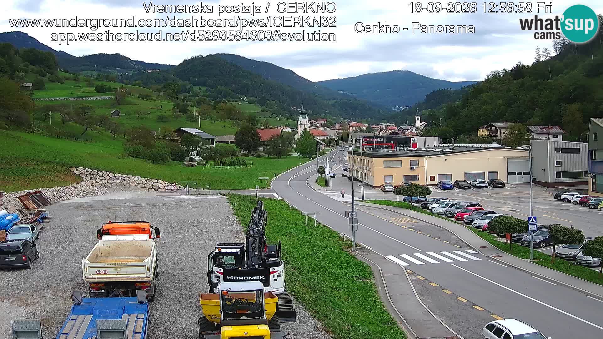 Cerkno ulaz u grad – Kamera uživo