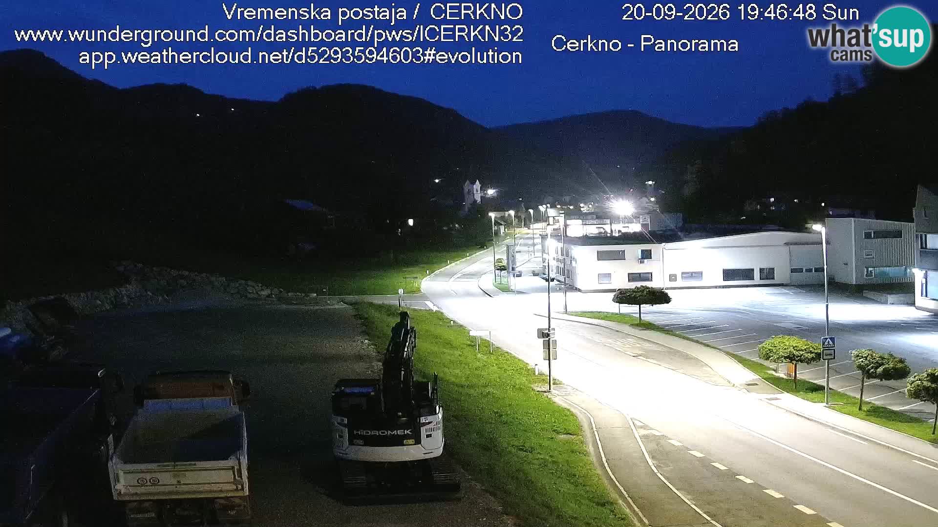 Cerkno city entrance Live Webcam