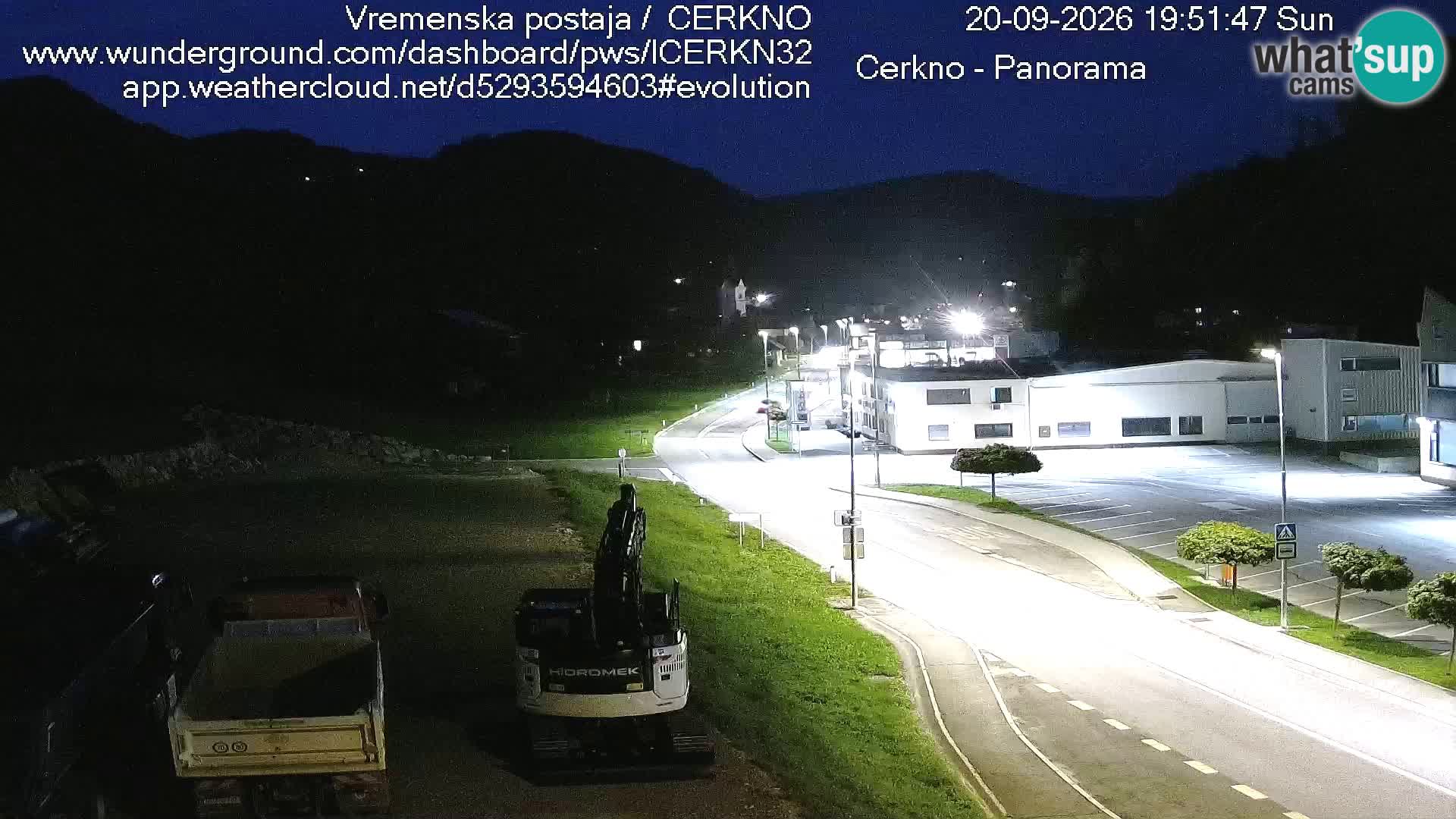 Webcam en direct – Entrée de la ville de Cerkno