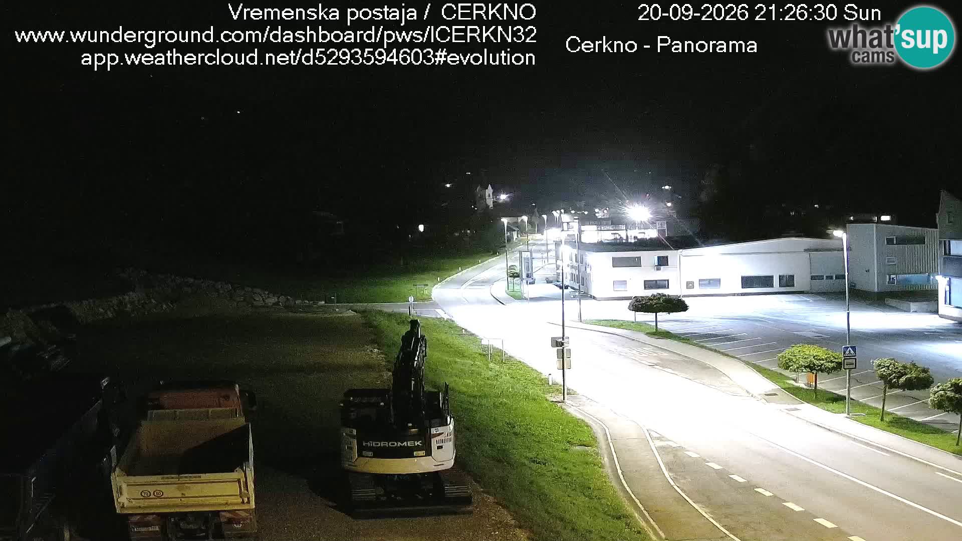 Cerkno city entrance Live Webcam