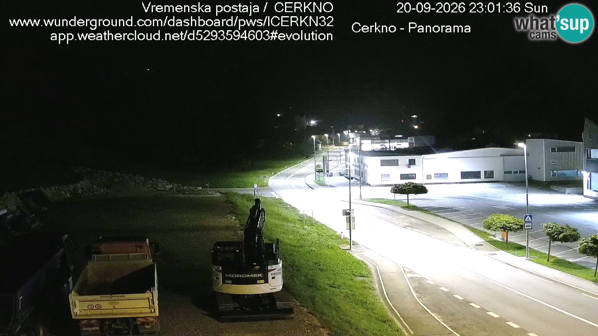 Webcam en direct – Entrée de la ville de Cerkno