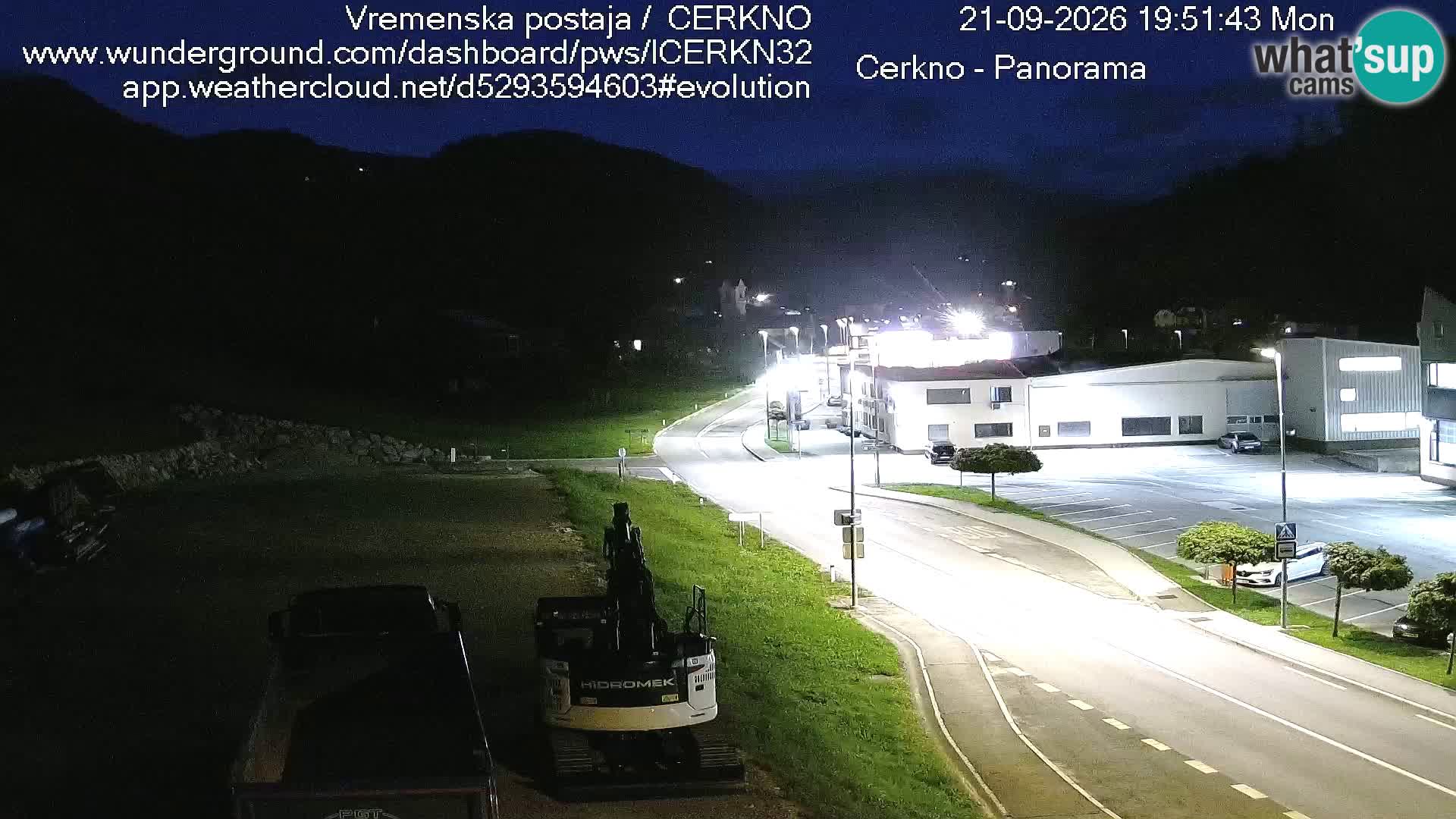 Cerkno city entrance Live Webcam