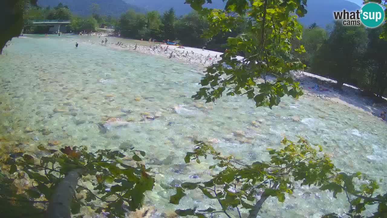 Camera web Čezsoča – Impresionante vista del río Soča