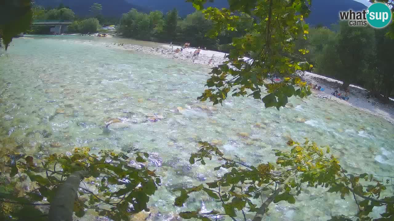 Camera web Čezsoča – Impresionante vista del río Soča
