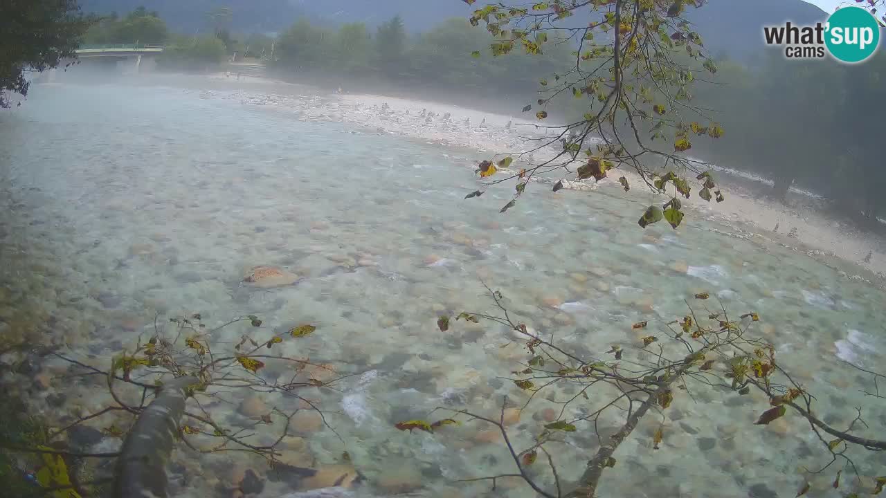 Spletna kamera Čezsoča – Očarljiv pogled na reko Sočo