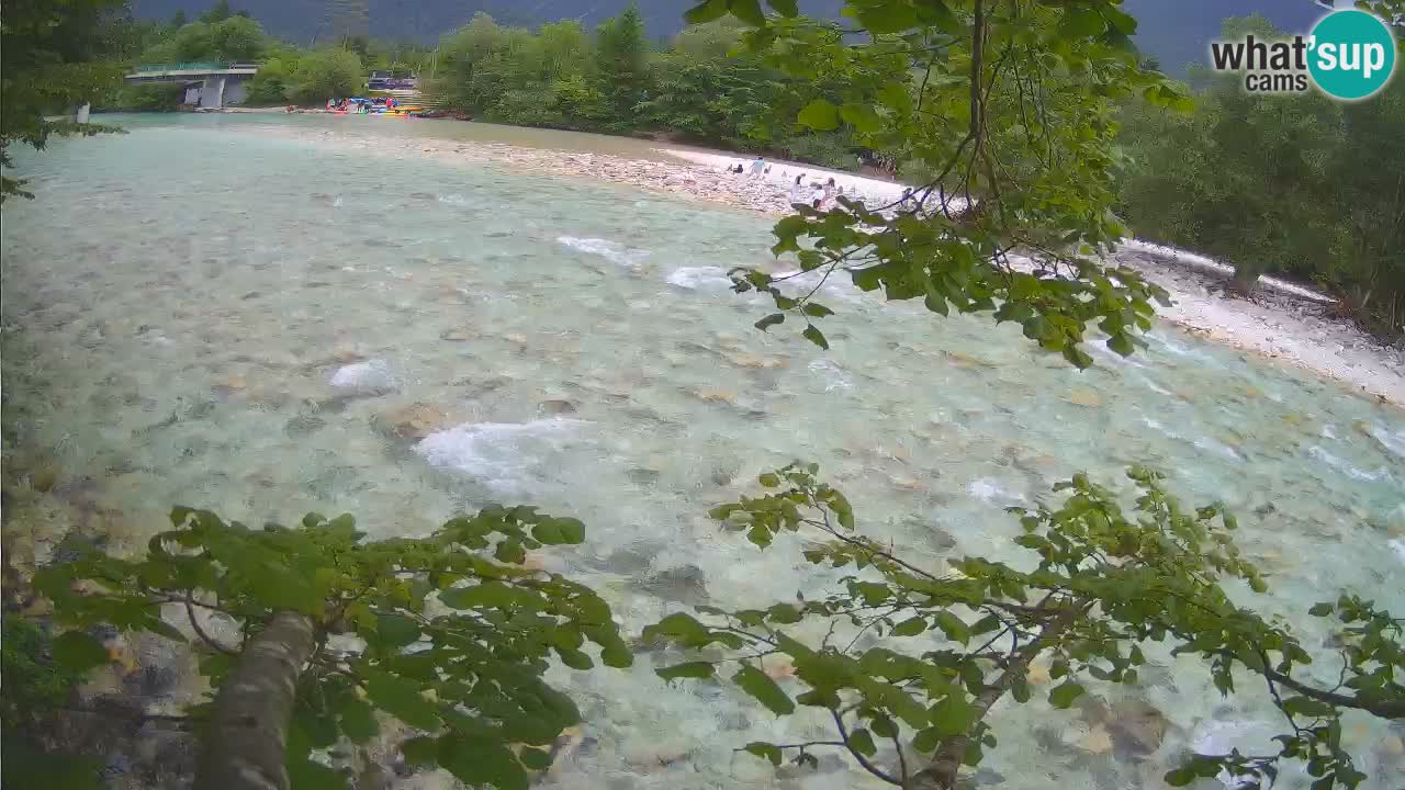 Camera web Čezsoča – Impresionante vista del río Soča