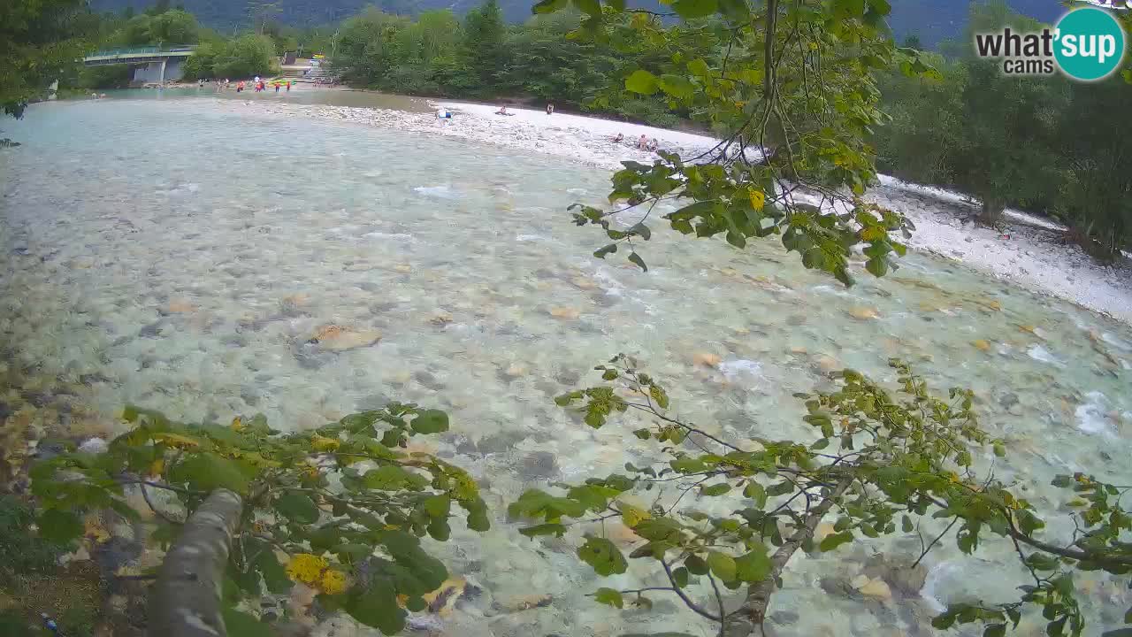 Camera web Čezsoča – Impresionante vista del río Soča