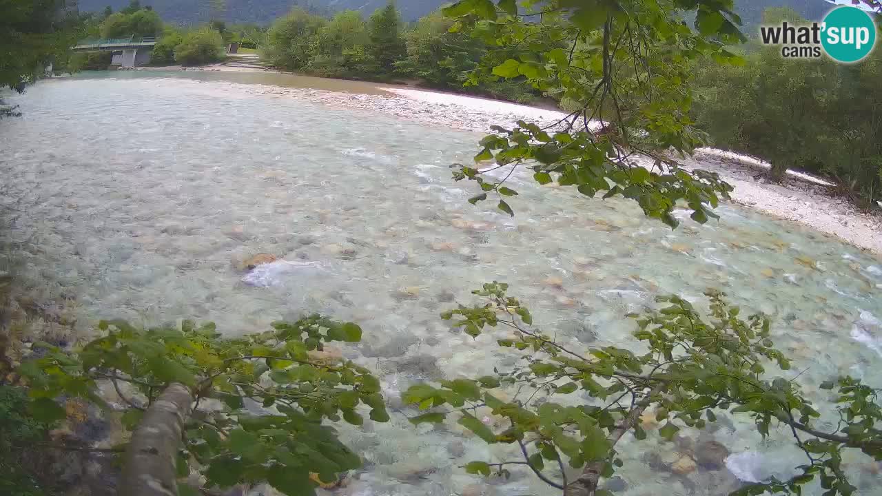 Camera web Čezsoča – Impresionante vista del río Soča