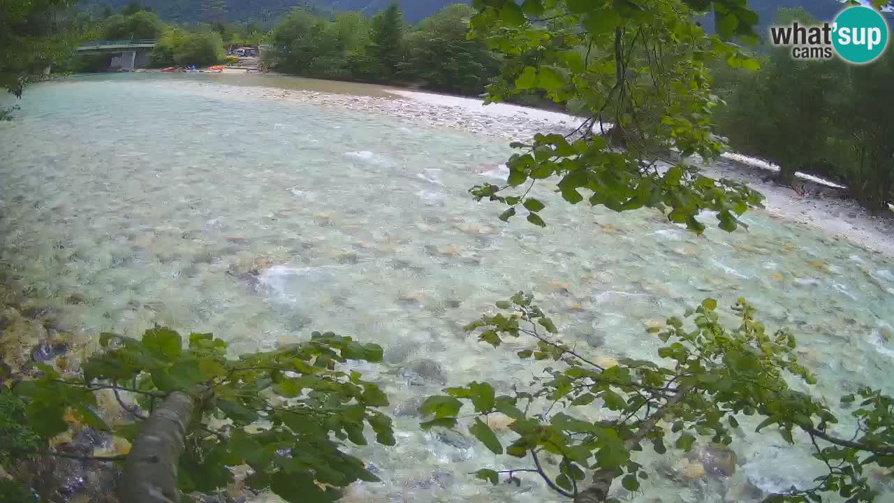 Camera web Čezsoča – Impresionante vista del río Soča