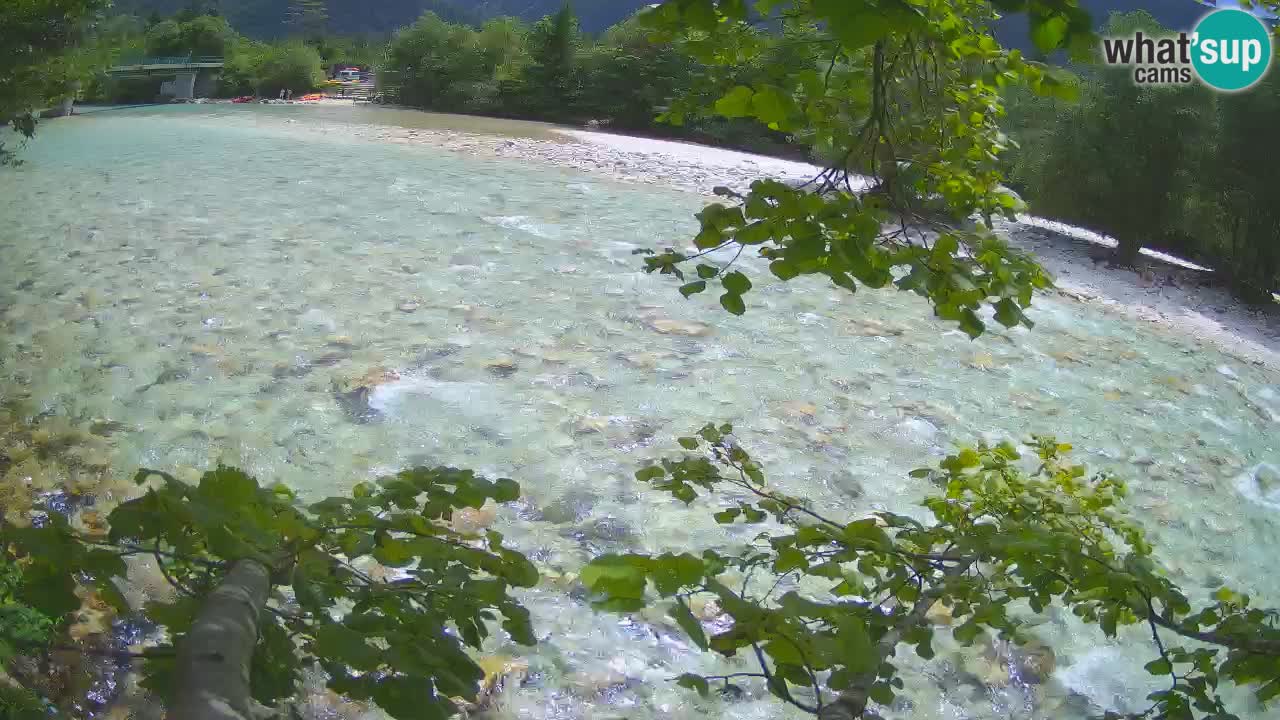 Camera web Čezsoča – Impresionante vista del río Soča
