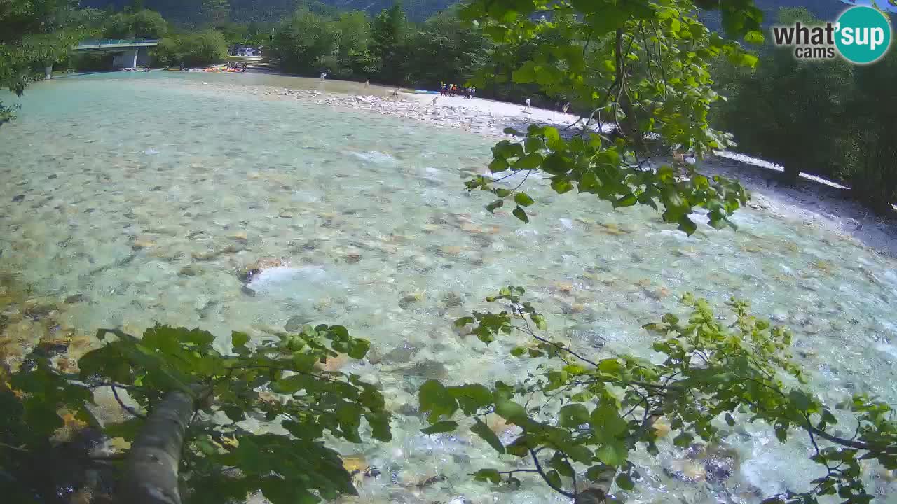 Spletna kamera Čezsoča – Očarljiv pogled na reko Sočo