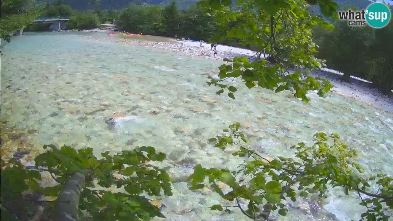 Camera web Čezsoča – Impresionante vista del río Soča