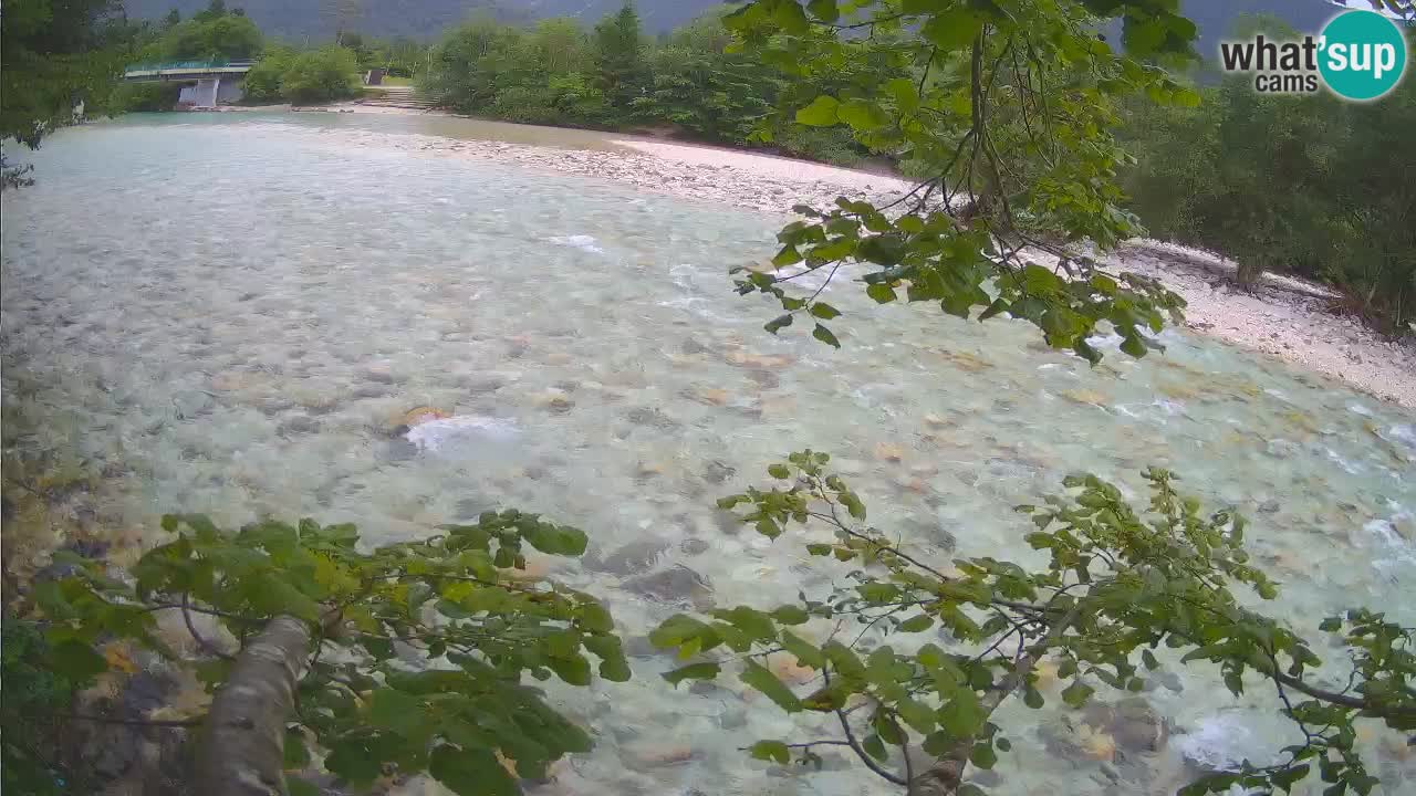 Spletna kamera Čezsoča – Očarljiv pogled na reko Sočo