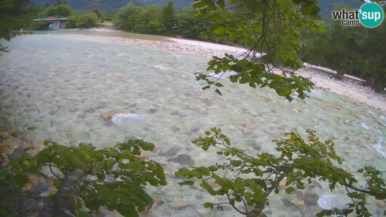 Camera web Čezsoča – Impresionante vista del río Soča
